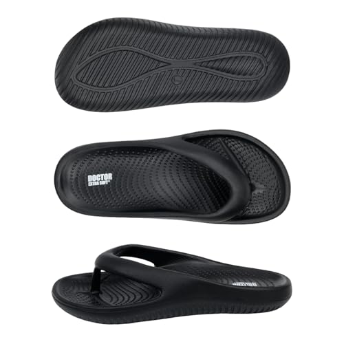 Image of DOCTOR EXTRA SOFT Men's Classic Casual Thong Slippers With Cushion Footbed For Adult|Comfortable & Lightweight|Stylish & Anti-Skid|Waterproof & Everyday Indoor Outdoor Flip Flops Gents & Boys D-506