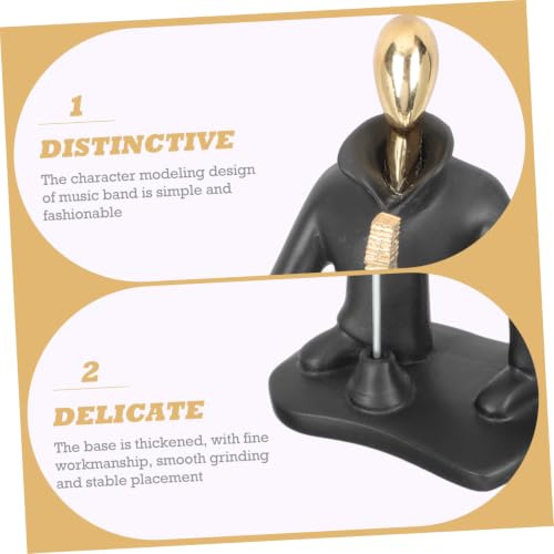 Trophée de musique en résine dorée Beavorty pour déco - 8