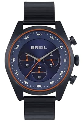 Breil Orologio UOMO FINDER quadrante MONO-COLORE BLU movimento CRONOGRAFO QUARZO e MESH ACCIAIO COLORATO BLU TW1957