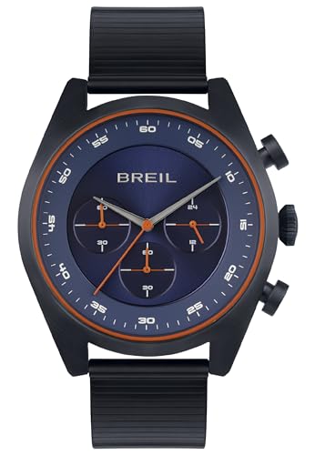 BREIL Reloj Finder Hombre Mono-Color Azul CRONÓGRAFO Cuarzo Movimiento y Malla Color Azul Acero TW1957 BREIL Reloj Finder Hombre Mono-Color Azul CRONÓGRAFO Cuarzo Movimiento y Malla Color Azul Acero TW1957