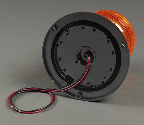 Federal Signal 212660-02SB Pulsator LED Beacon, Class 1, Permanent Mount with Tall Amber Dome