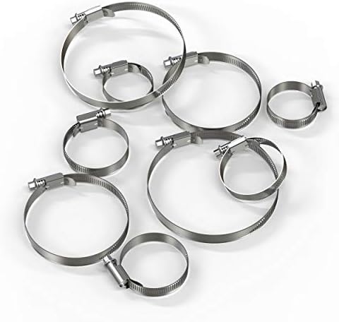 25 Stück Rostfreie Schlauchschelle Aus Edelstahl W4 V2A | Spannbereich 110 -130 Mm = 11-13 Cm | Bandbreite 12 - Mm | Rohrschelle Schlauchklemme Sortiment DIN-3017