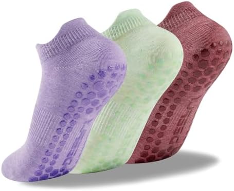 deefly Women Yoga Socks,Non Slip Grip Pilates Socks Unthickened