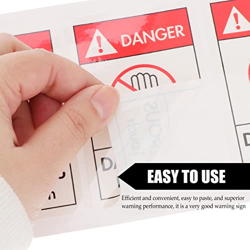 4 Pcs Adesivos De Sinal De Alerta Adesivo De Perigo Elétrico Adesivos De Segurança Etiquetas De Emba