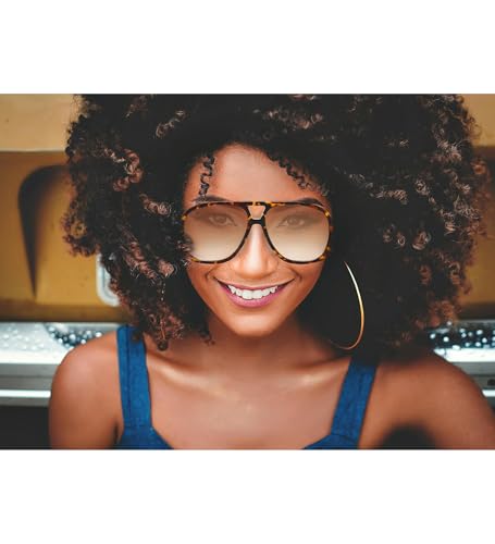 NULOOQ Retro Square Oversized Aviator Sunglasses for Women 70s Trendy Big Large Frame Double Bridge Sun Glasses2