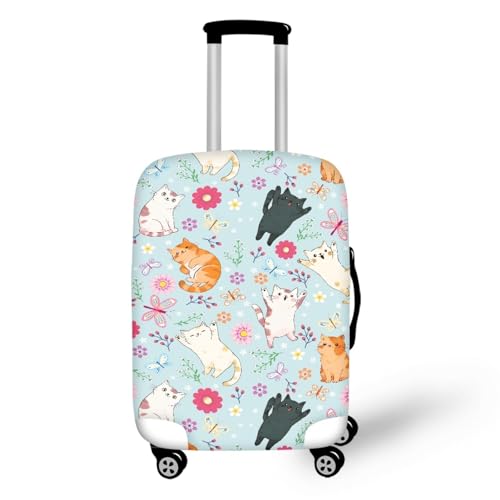 Housse de valise élastique XL chat orange grand format bagage soute