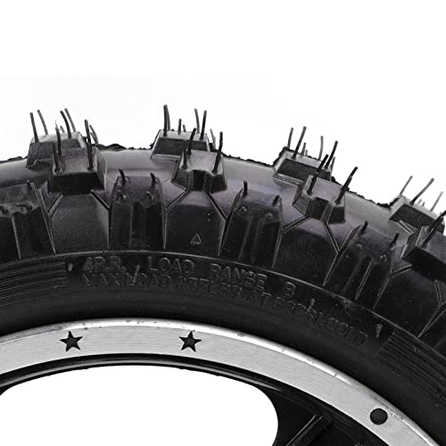 Gruppo Ruota Posteriore Pneumatico Cerchione Gomma Metallo 2 5 10 Pollici per Dirt Bike Motociclette Biciclette