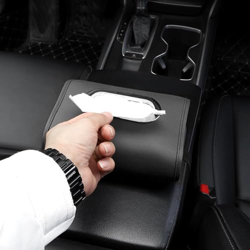 FDEETY Eleganter Gewölbter Auto Taschentuchbox Halter Kosmetiktücherbox Serviettenetui Tücherbox Taschentuchtasche Aufbewahrungsbox Fahrzeugzubehör Innenausstattung