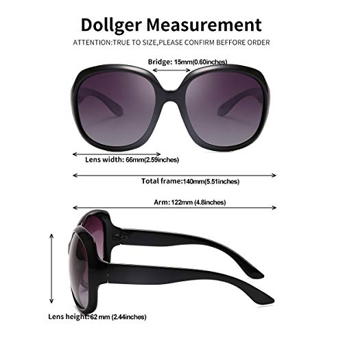 Dollger Oversized Polarized Sunglasses for Women Retro Classic Shades Large Frame Ladies Sunglasses3