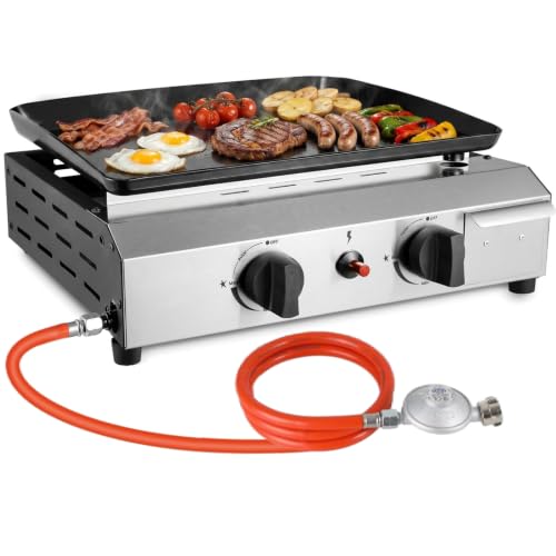 LIFERUN Plancha Gasgrill Klein 4,8KW...