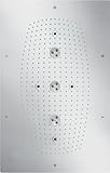 hansgrohe kopfbrause select Drei Strahlarten: üppig-weiche mit Luft angereicherte Regentropfen (RainAir), Duschvergnügen auf ganzer Breite (RainAir XL), drei dynamische pulsierende Wasserstrahlen (WhirlAir)