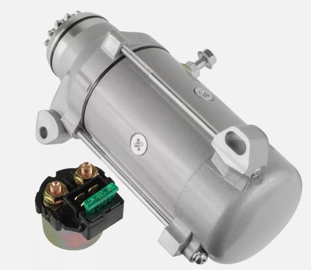 1Set Replacement Starter & Relay Solenoid Compatible with Honda GL1100 Gold Wing 1084cc Engine 1980-1982 - HY2