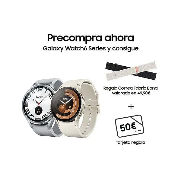 Samsung Galaxy Watch6 Classic 4G LTE, 47 mm + Correa de recambio - Smartwatch, Control de Salud - Imagen 5