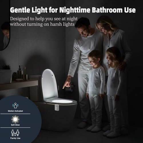 Chunace トイレ用 ナイトライト 16色 人感 トイレ便器ライト ユニーク 面白ろ 誕生日プレゼントアイデア お父さん ティーンボーイ 子供 男性 女性に最適 クール 楽しい ガジェット ギャグ クリスマスの靴下の中に