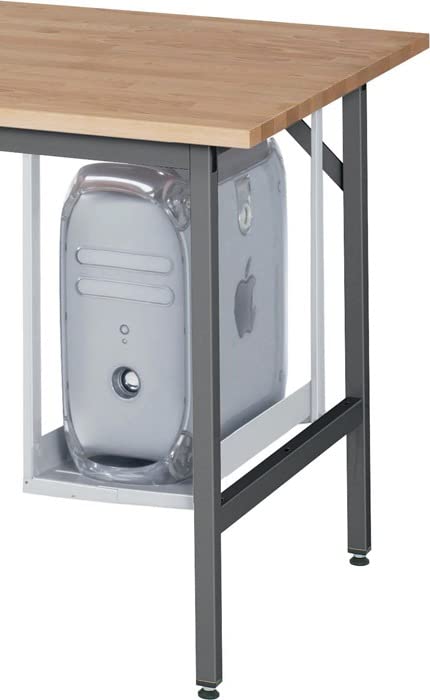 Support PC en acier RAU H500xL150-230mm structure durable gris clair