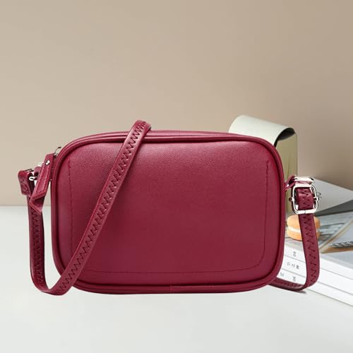Women's Crossbody Bag with Adjustable Shoulder Strap Waterproof Handbag Crossbody Bag Pure Color Crossbody Bag