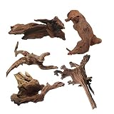 Tfwadmx 5PCS Aquarium Driftwood Branches Reptiles Trunk Driftwood Natural Wood Fish Tank Decoration