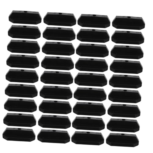 Fixations de pont à espacement étroit 150pcs clips ABS noir terrasse - 2