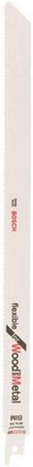 Bosch Professional 2 pieces Sabre Saw Blade S 1222 VF Flexible for Wood and Metal (Length 300 mm, sabre saw accessories)
