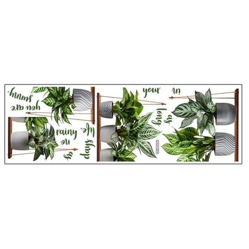Vinilo Decorativo Bonsai Verde 30x90 cm Autoadhesivo