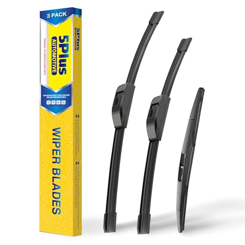 3 Wipers 26"/21"/12" Replacement For Acura MDX 2013 2012 2011 2010 2009 2008 2007, 26 Inch+21 Inch Windshield Wiper Blades with 12 Inch Rear Wiper Blade by 5 PLUS - Used condition - US$22.09
