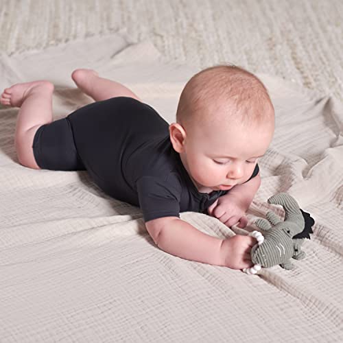 Image of Gerber Baby 2-Pack Rattle Toy & Teether Set, Cheetah and Croc, One Size