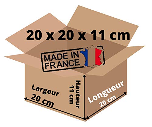 Caja de envío simple con canneluro 20 x 20 x 11 cm para envíos pequeños (10) Cover