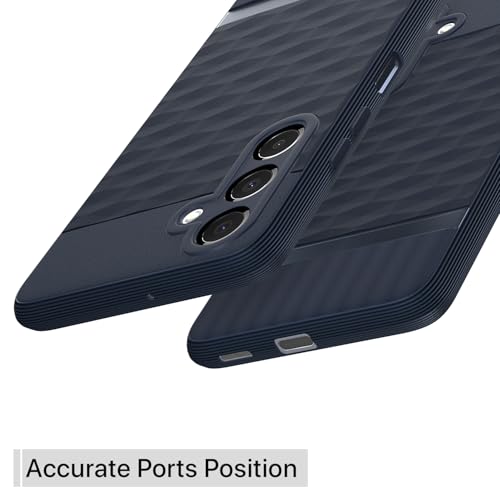 Image of Pikkme Back Cover for Samsung Galaxy A16 5G Camera Protection 3D Hexa Cube Design Silicone Protective Bumper Case (Blue)