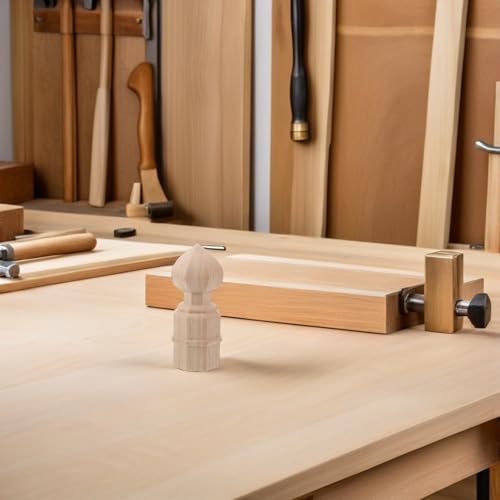 Remates de madera MAGICLULU resistentes para postes de escaleras 5