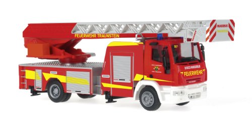 Preisvergleich Produktbild Schuco 496853500 - Iveco Magirus DLK 32, Feuerwehr Traunstein, Maßstab 1:87
