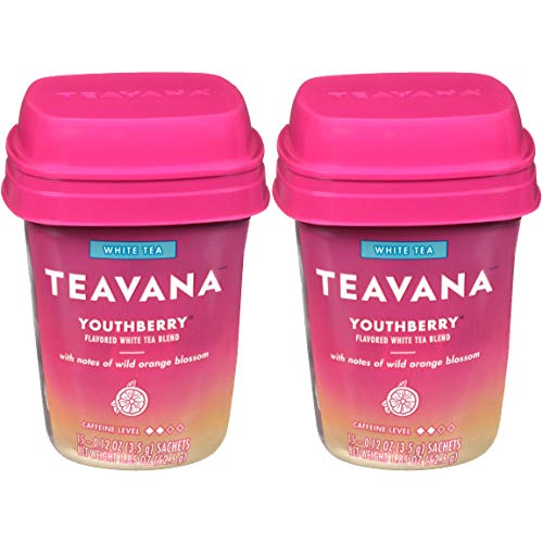 Teavana Youthberry Flavored White Tea, 15 Sachets (Pack of 2)