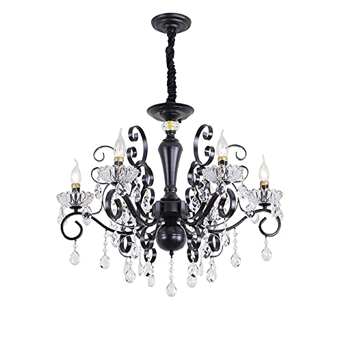 Lumières bougettes de luxe en cristal noir et style américain pour intérieur prestigieux