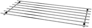 CKB LTD® Large Rectangular Metal Trivet Chrome Steel - Premium Worktop Saver Work Surface Protector Metal Mat For Resting Hot Cooking Pots & Pan 50 x 24cm