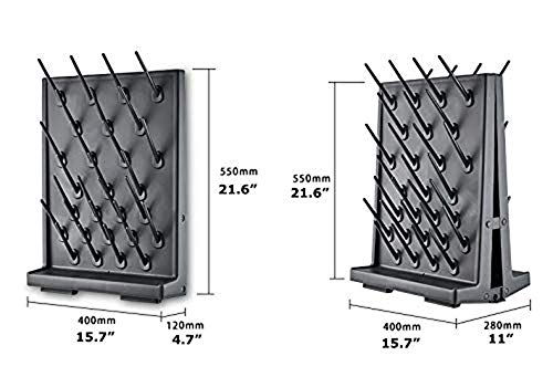 Drying Rack 27 Pegs Lab Supply Pegboard Bench-Top/Wall-Mount Laboratory Glassware 27 Detachable Pegslab Drying Draining Rack Cleaning Equipment Black #TOP2