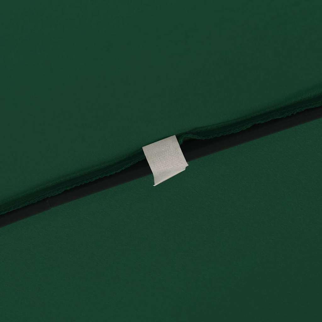 Fengshui Parasol ogrodowy zielony 295 x 295 x 245 cm poliester stal