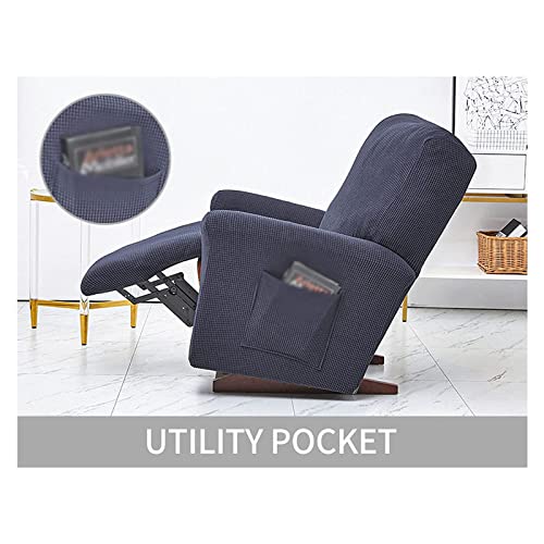 Stretch Recliner Chair Covers, 1 Seat Four-Piece Recliner Slipcover Recliner Chair Cover Non-Slip With Side Pockets Sofa Covers For Cushion Couch Recliner (Color : Gold) #TOP2