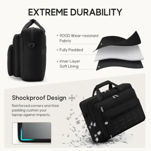 RAINSMORE Tactical Laptop Bag for Men 15.6/17.3 Inch Military Messenger Bag - image 5