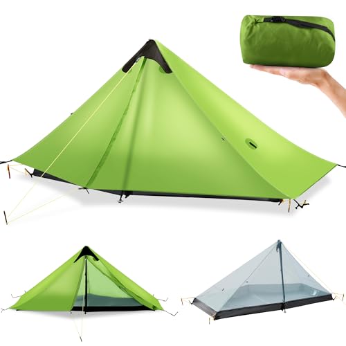 FBSPORT Ultralight Tent 3-Season Backpacking Tent 1 Person