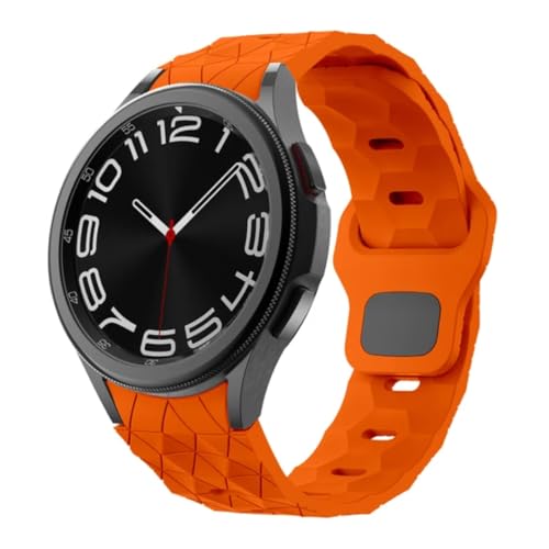 Image of WRIGSS Silicone Strap Compatible with Samsung Galaxy Watch 7 6 5 4 FE - No Gap Football Texture Band, Soft & Durable Replacement Wristband for 40mm 44mm Standard & Classic Models - Men & Women