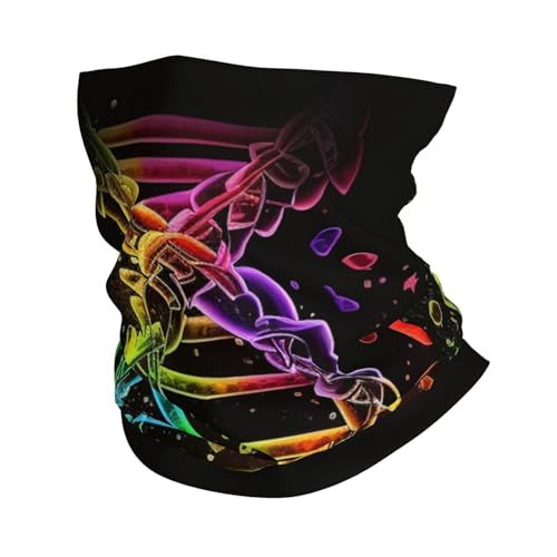 Gargantilla LGBT Pride Gay Rainbow DNA Negra para Mujeres y Hombres, Mascarilla Facial, Pañuelo de Cuello, Balaclava para Motocicleta, Ciclismo, Esquí, Fiesta miniatura 1
