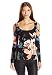 Guess Women's Long Sleeve Brittany Cold Shouledr Scoop