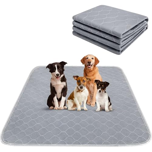 Image of Conkote Reusable Pee Pads for Dogs Extra Large 60 inch x 48 inch Puppy Playpen Mat, Washable Pee Pads Heavy Absorbency Waterproof Dog Training Pads Non-Slip for Housebreaking, Whelping, Potty, Crate