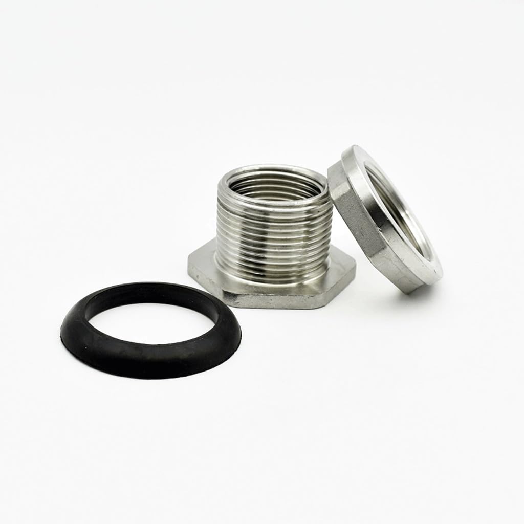 Accesorio de tubería de fundición, rosca hembra BSP, accesorio de tubería de acero inoxidable 304, adaptador de conector de tanque de agua de mamparo, for conectores de manguera de jardín doméstico, a