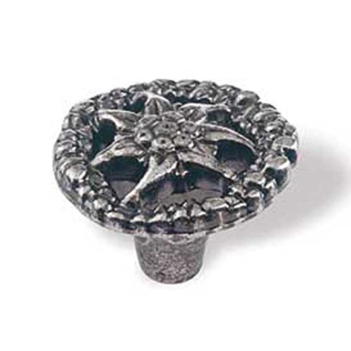 Edelweiss altsilberfärbig button - 36 mm 36 mm - quality in Europe since 1998