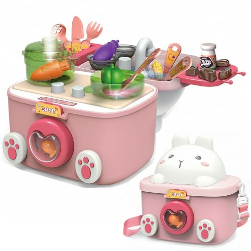 Brastoy Brinquedos de Cozinha Brincadeira de Fingir Que Está Cozinhando Infantil Com Mochila