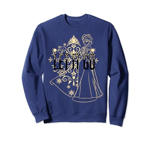 Sweatshirt Elsa Frozen Disney Golden Let It Go idée cadeau