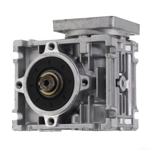 Reductor helicoidal NMRV030 con salida de 14 mm y relación 5:1 para motor paso a paso NEMA 23