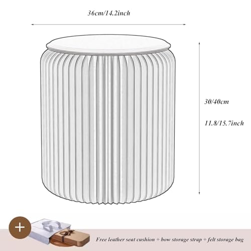 Tabouret de pied rond rétractable et portable comme chaise de maison