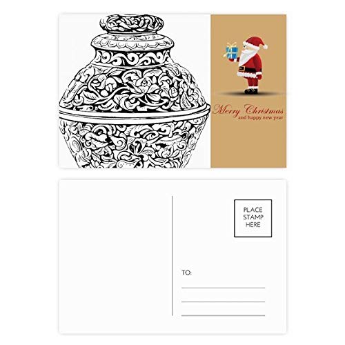 Cartes postales culture chinoise motif vase Qing un coffret idéal à offrir aux proches