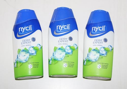 Generic 3 x Nycil Cool Herbal Talcum Powder - 50g